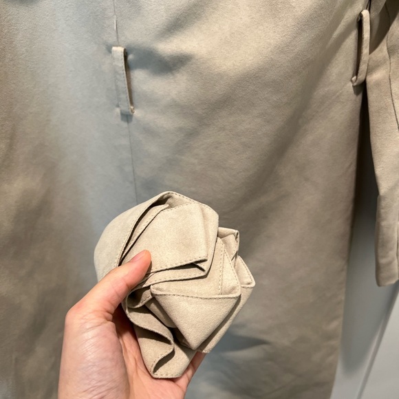 Banana Republic Beige Coat with belt - Picture 4 of 4